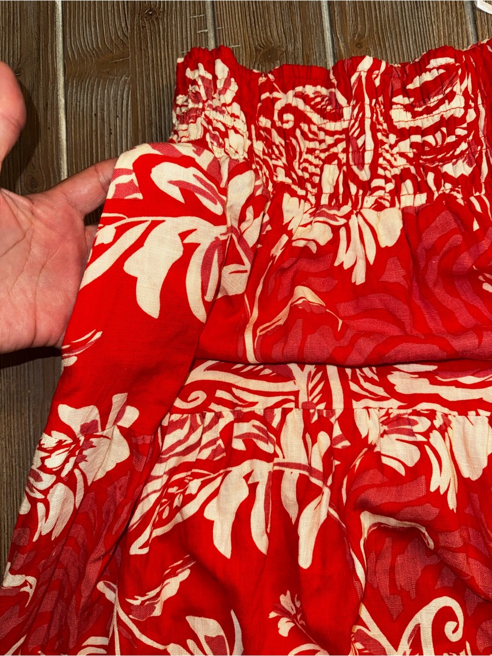NWT Anthropologie Paper Heart Red Floral two piece Maxi set - Picture 9 of 13